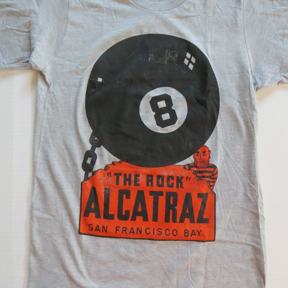 "Alcatraz the Rock" T Shirt -DEADSTOCK- Multiple sizes. San Francisco Bay